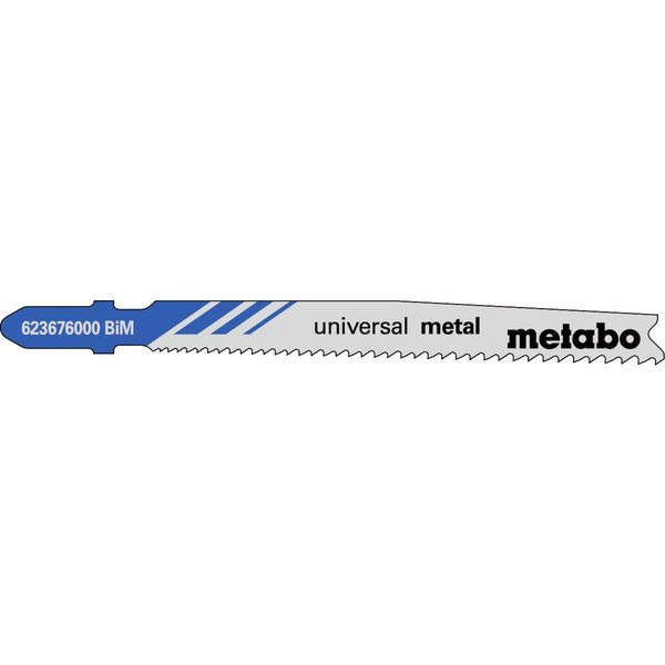 Metabo JIGSAW BLADE -HSS 3" Universal thick / thin sheet steel, 1/16"-3/8" in. non-ferrous up to 1 3/16" in 623676000